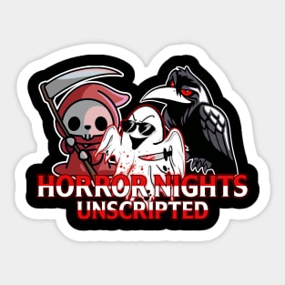 Horror Nights Unscripted ALT Logo Sticker